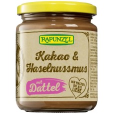 Rapunzel BIO kokosriekstu un lazdu riekstu krēms ar datelēm un kakao, 250g